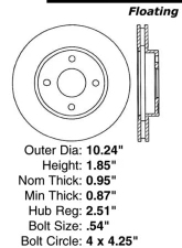 Centric Premium Brake Rotor 120.61048                                     - 120.61048 - Image 4
