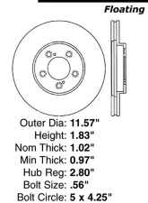 Centric Premium Brake Rotor 120.61049                                     - 120.61049 - Image 4