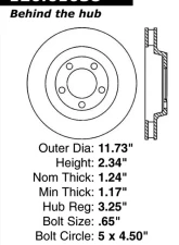 Centric Premium Brake Rotor 120.61058                                     - 120.61058 - Image 4