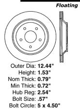 Centric Premium Brake Rotor 120.61079                                     - 120.61079 - Image 4