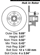 Centric Premium Brake Rotor 120.62031                                     - 120.62031 - Image 4