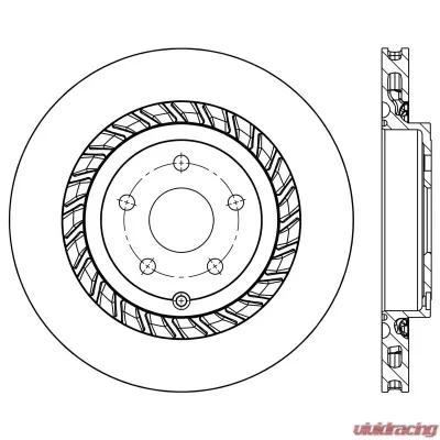 Centric Premium Brake Rotor 120.62147 - 120.62147