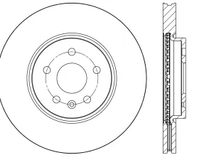 Centric Premium Brake Rotor 120.62148
