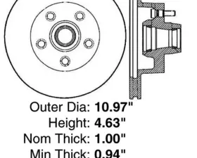 Centric Premium Brake Rotor 120.63019