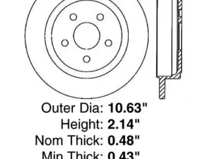 Centric Premium Brake Rotor 120.63032