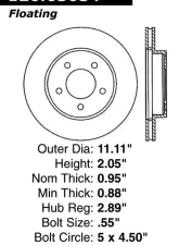 Centric Premium Brake Rotor 120.63034                                     - 120.63034 - Image 4