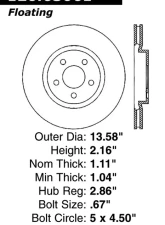 Centric Premium Brake Rotor 120.63061                                     - 120.63061 - Image 4