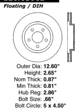 Centric Premium Brake Rotor 120.63062                                     - 120.63062 - Image 4