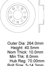 Centric Premium Brake Rotor 120.63077                                     - 120.63077 - Image 4