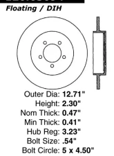 Centric Premium Brake Rotor 120.65094                                     - 120.65094 - Image 4