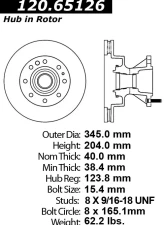 Centric Premium Brake Rotor 120.65126                                     - 120.65126 - Image 4