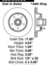 Centric Premium Brake Rotor 120.66016                                     - 120.66016 - Image 4