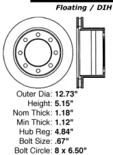 Centric Premium Brake Rotor 120.67051                                     - 120.67051 - Image 4