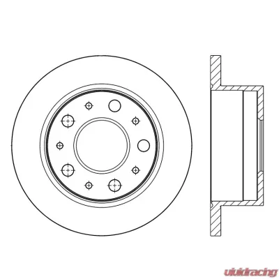 Centric Premium Brake Rotor 120.67077 - 120.67077