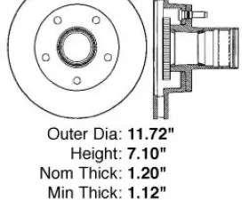 Centric Premium Brake Rotor 120.79001