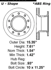 Centric Premium Brake Rotor 120.80015                                     - 120.80015 - Image 4