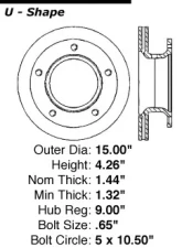 Centric Premium Brake Rotor 120.83000                                     - 120.83000 - Image 4