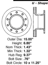 Centric Premium Brake Rotor 120.83007                                     - 120.83007 - Image 4