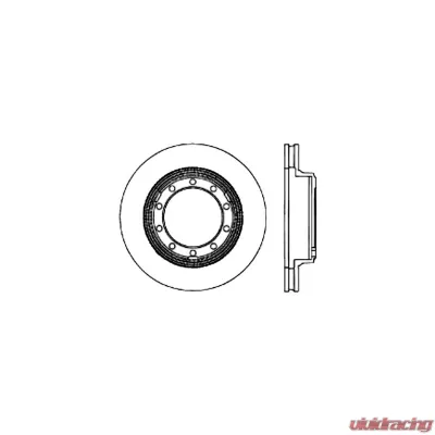 Centric Premium Brake Rotor 120.83014 - 120.83014