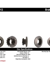 Centric Premium Brake Rotor 120.86012                                     - 120.86012 - Image 2