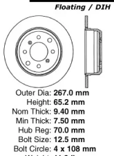 Centric C-Tek Premium Brake Rotor 121.02000                                     - 121.02000 - Image 4