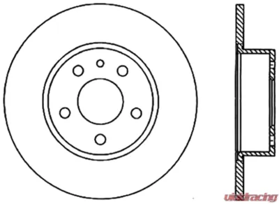 Centric C-Tek Standard Brake Rotor 121.02007 - 121.02007