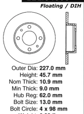 Centric C-Tek Standard Brake Rotor 121.04000                                     - 121.04000 - Image 4
