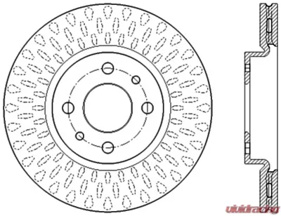 Centric C-Tek Standard Brake Rotor 121.04002 - 121.04002