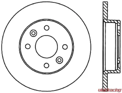 Centric C-Tek Standard Brake Rotor 121.11005 - 121.11005