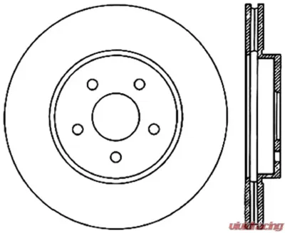Centric C-Tek Standard Brake Rotor 121.20016 - 121.20016