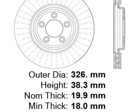 Centric C-Tek Standard Brake Rotor 121.20022