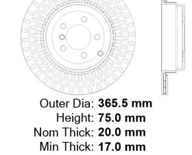 Centric C-Tek Standard Brake Rotor 121.22019