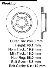 Centric C-Tek Standard Brake Rotor 121.33013                                     - 121.33013 - Image 4