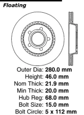 Centric C-Tek Standard Brake Rotor 121.33016                                     - 121.33016 - Image 4