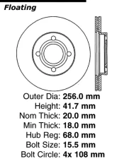 Centric C-Tek Standard Brake Rotor 121.33018                                     - 121.33018 - Image 5