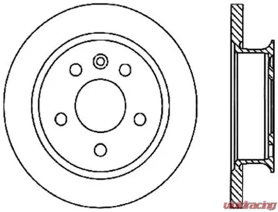 Centric C-Tek Standard Brake Rotor 121.33024 - 121.33024
