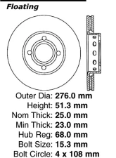 Centric C-Tek Standard Brake Rotor 121.33030                                     - 121.33030 - Image 4