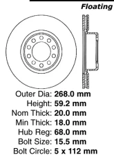 Centric C-Tek Standard Brake Rotor 121.33033                                     - 121.33033 - Image 4