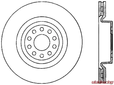 Centric C-Tek Standard Brake Rotor 121.33092 - 121.33092