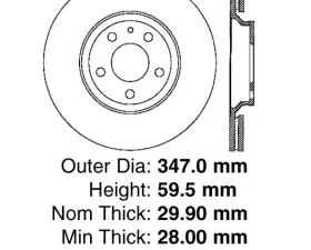 Centric C-Tek Standard Brake Rotor 121.33100