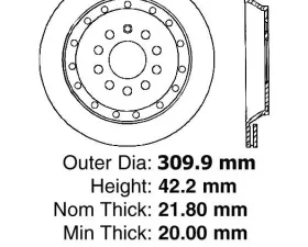 Centric C-Tek Standard Brake Rotor 121.33102
