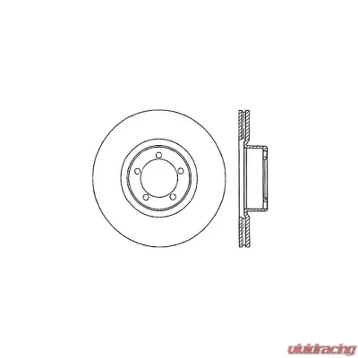 Centric C-Tek Standard Brake Rotor 121.34005 - 121.34005