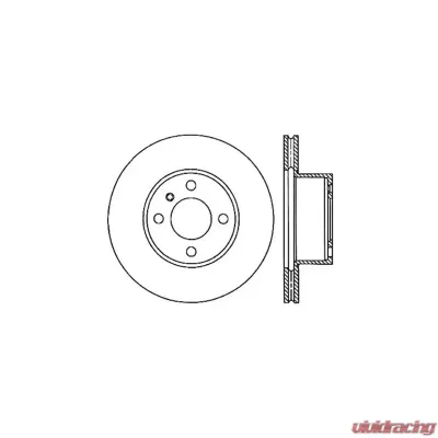 Centric C-Tek Standard Brake Rotor 121.34006 - 121.34006