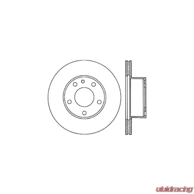 Centric C-Tek Standard Brake Rotor 121.34008 - 121.34008