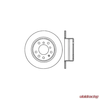 Centric C-Tek Standard Brake Rotor 121.34011 - 121.34011