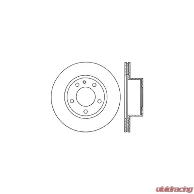 Centric C-Tek Standard Brake Rotor 121.34015 - 121.34015