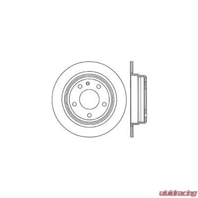 Centric C-Tek Standard Brake Rotor 121.34016 - 121.34016