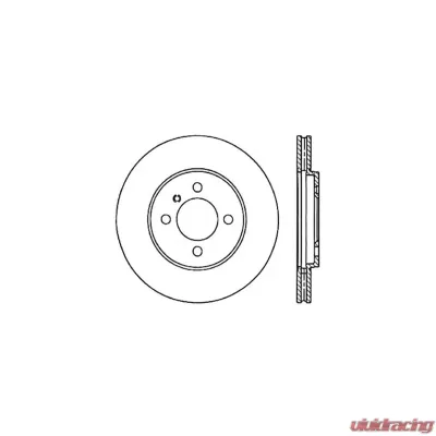 Centric C-Tek Standard Brake Rotor 121.34018 - 121.34018