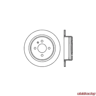 Centric C-Tek Standard Brake Rotor 121.34019 - 121.34019