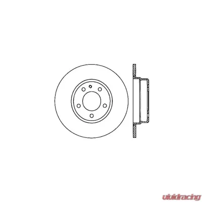 Centric C-Tek Standard Brake Rotor 121.34022 - 121.34022
